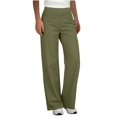 thumbnail image 1 of Women's Casual Trousers, High Waisted Straight Leg Pants with Stretchy Breathable Fabric, Wrinkle Resistant Pull on Pants for Work Travel and Everyday Wear, Khaki Gray Beige S-Xxl, 1 of 9
