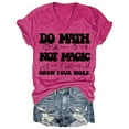 thumbnail image 1 of Women's Casual V Neck Letter Print Tee Short Sleeve Comfortable Soft Breathable T-Shirt Stylish Top For Everyday Wear, 1 of 1