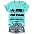 thumbnail image 1 of Women's Casual V Neck Letter Print Tee Short Sleeve Comfortable Soft Breathable T-Shirt Stylish Top For Everyday Wear, 1 of 1