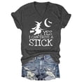 thumbnail image 1 of Women's Casual V Neck Letter Print Tee Short Sleeve Comfortable Soft Stretchable T-Shirt Fashion Top, 1 of 2