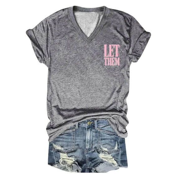 Women's Casual V Neck Short Sleeve Comfortable T Shirt Top Soft Breathable Lightweight Stylish Everyday Wear