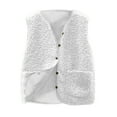thumbnail image 1 of Women's Casual V Neck Sleeveless Vest Soft Warm Cardigan Outerwear Lightweight Comfortable Layered Top, 1 of 2