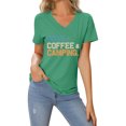 thumbnail image 1 of Women's Casual Valentine's Heart Print Letter Round Neck Short Sleeve T-Shirt Comfortable Soft Breathable Fashion Top, 1 of 4