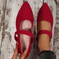 thumbnail image 1 of Women's Casual Versatile Cool And Stylish Low-Heeled Loafers For Fall And Winter Comfortable And Sophisticated Closed Toe Buckle Strap Senior Front, 1 of 9