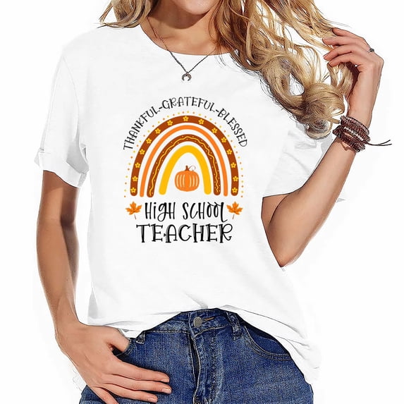 Women's Casual Vintage Graphic Tee- Perfect Gift for Christmas or Thanksgiving Party