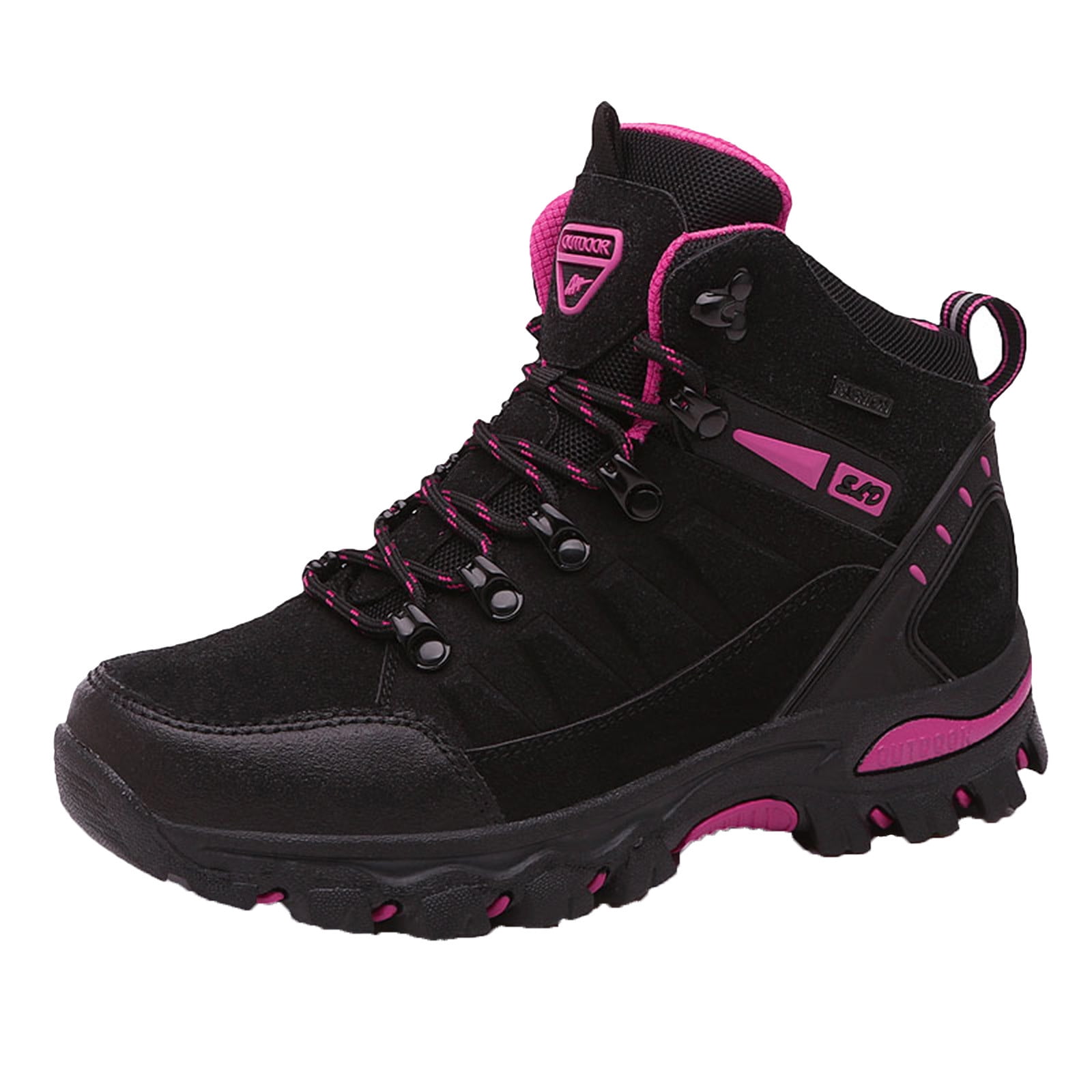 Women's Casual Walking Running Sport Shoes Waterproof Non-Slip Trail Backpacking Outdoor Hiking Shoes Women's Lace-Up Hiking Boots Comfortable Non-Slip Mid-Cut Hiking Boots