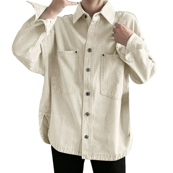 Women's Casual Wash Denim Jacket