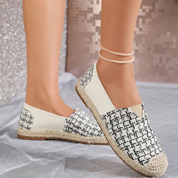 Women's Casual Washed Canvas Walking Shoes, Flat Breathable Design with Lightweight Sole and Cushion Comfort, Slip on Sneakers for Daily Wear
