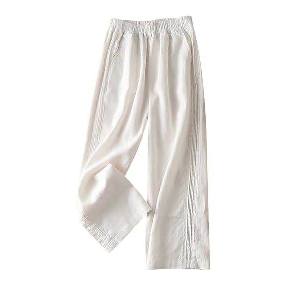 Women's Casual Wide Leg Pants Breathable High Waist Slimming Comfortable