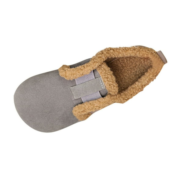 Women's Casual Winter Moccasins Soft Suede Gentle Style Plus Velvet Flat Bottom Shoes for Outdoor and Indoor Wear