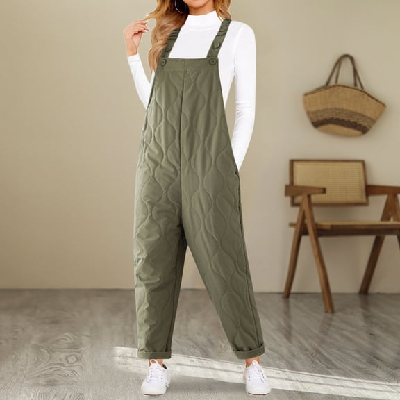 Women's Casual Work Jumpsuit Loose Corduroy Bib Adjustable Suspenders Wide Leg Pants Jumpsuit With Pockets Womens Denim Jumpsuits And Rompers Long Sleeve Jumpsuit for Women Body Suit Tops for Women