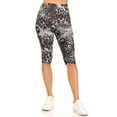 thumbnail image 1 of Women's Casual Workout Comfy Stretch Elastic Waist Burmuda Leggings Short Pant, 1 of 5