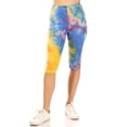 thumbnail image 1 of Women's Casual Workout Comfy Stretch Elastic Waist Burmuda Leggings Short Pant, 1 of 5