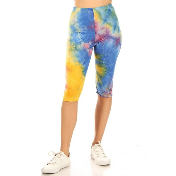 Women's Casual Workout Comfy Stretch Elastic Waist Burmuda Leggings Short Pant