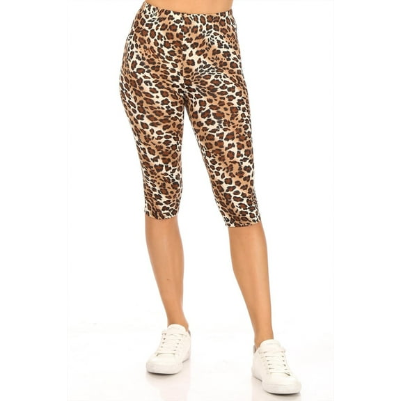 Women's Casual Workout Comfy Stretch Elastic Waist Burmuda Leggings Short Pant