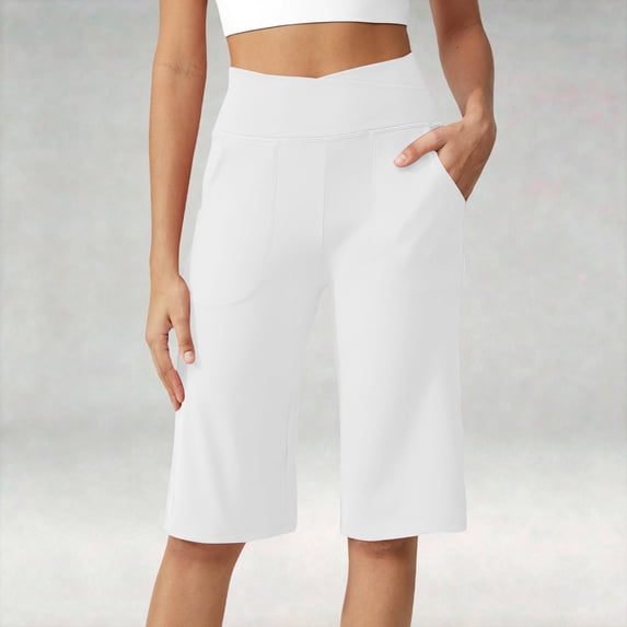 Women's Casual Yoga Pants JIANLAI Heathyoga Leggings with Women’s Wide Leg Yoga Pants Wide Leg Pants Woman Wide Leg Yoga Pants for Women (S-L2) White