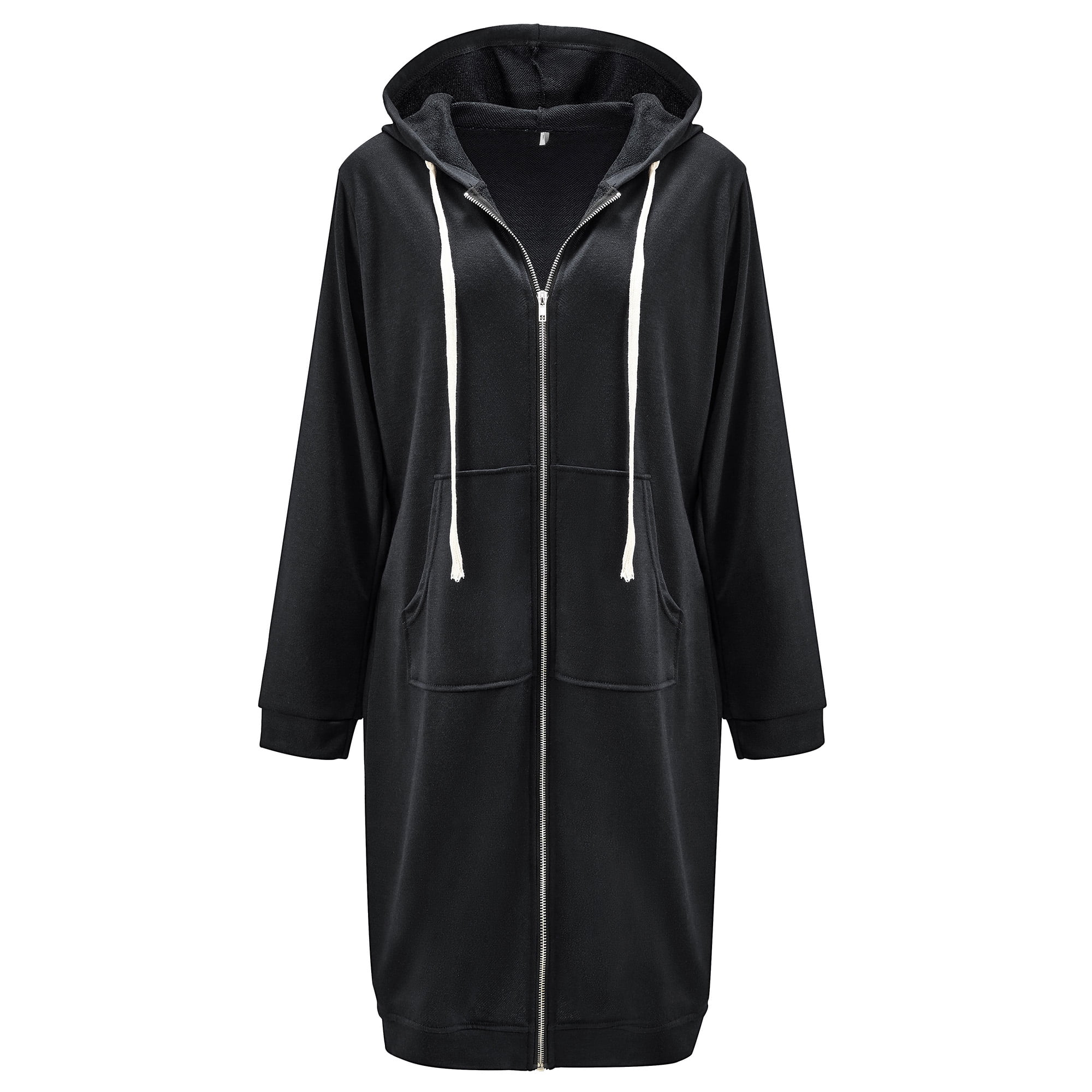 Forsvinde Steward Pebish Women's Casual Zip up Hoodies Long Sweatshirts Jackets Fashion Plus Size  Hoodie with Pockets - Walmart.com