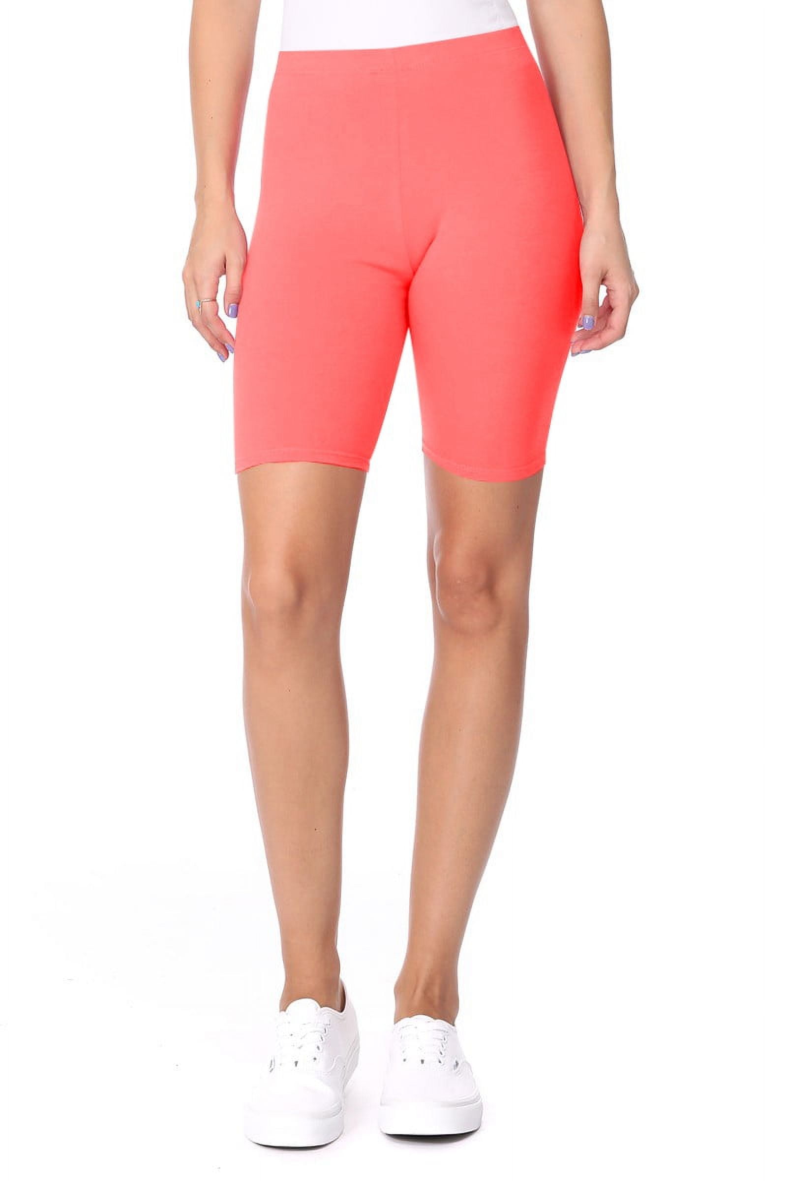 MOA Collection Women s Casual and Comfortable Biker Shorts Pants for Active Wear