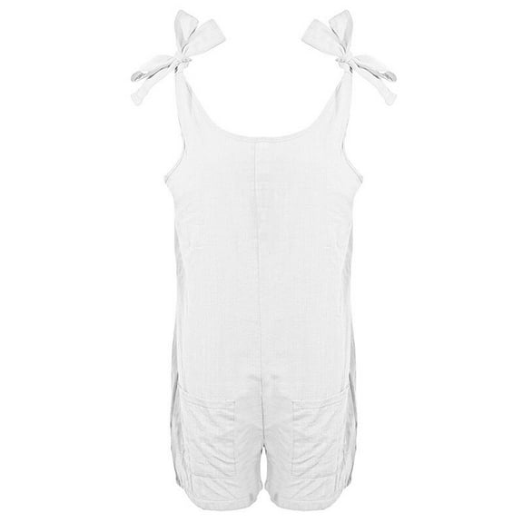 Women's Casual jumpsuit lace up loose shorts