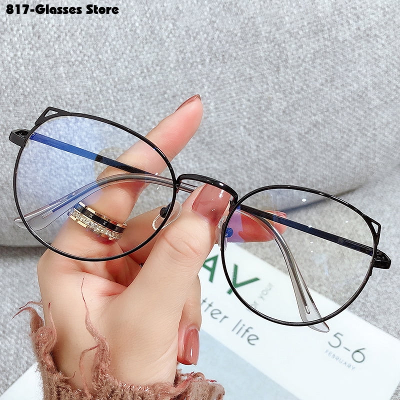 ”Women‘s Cat Ear Myopia Glasses Prescription Eyeglasses 1.05.0