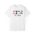 thumbnail image 1 of Women's Cat Lover Pet Mom Graphic Tee T Shirt Top for Animal Lovers Short Sleeve Round Neck White S-5XL, 1 of 4