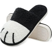 Womens Cat Paw Cozy Slippers Warm Gifts for Women Men with Memory Foam Trendy Cute Fuzzy Winter House Shoes Indoor Outdoor