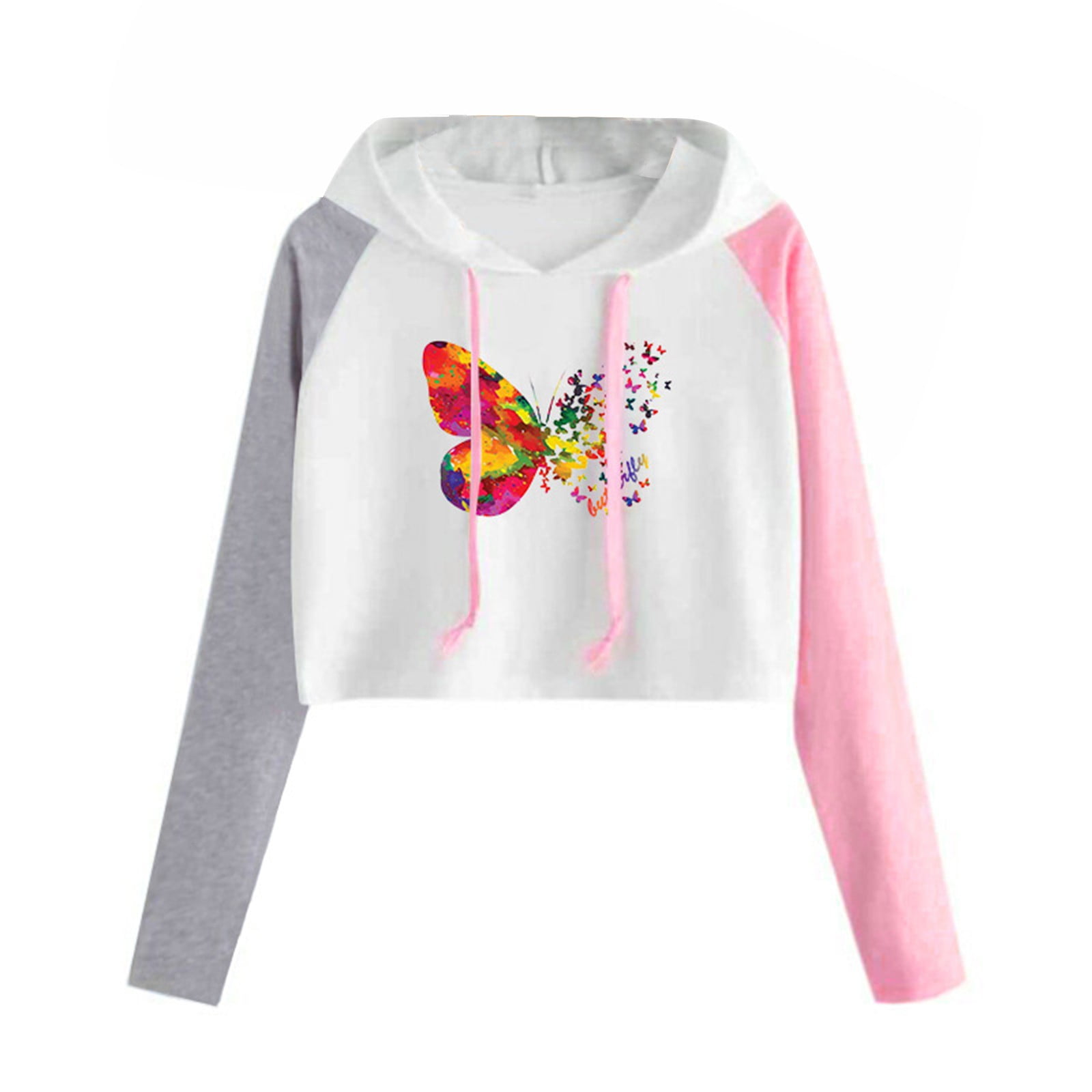 Color block cat print sweatshirt hotsell