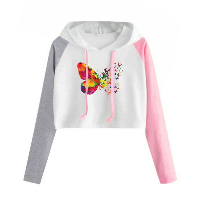 Color block cat print sweatshirt hotsell