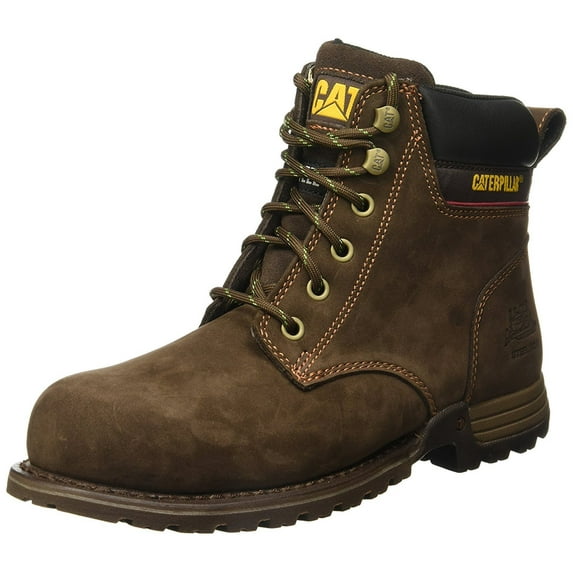 Women's Caterpillar Womens Freedom Steel Toe Work Boot 5 W in Chocolate