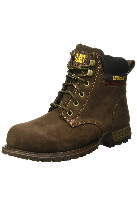 Women's Caterpillar Womens Freedom Steel Toe Work Boot 9 M in Chocolate