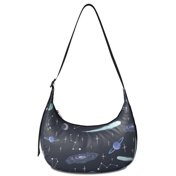 Women’s Celestial Galaxy Shoulder Bag – Cosmos Outer Space Nebula Crossbody Purse for Space Geeks, Featuring Starry Night Cosmic Design, Lightweight Durable Tote