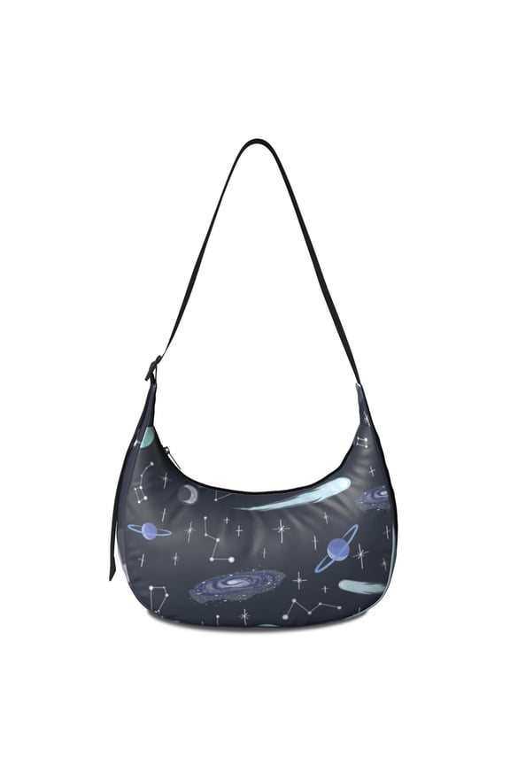 Women’s Celestial Galaxy Shoulder Bag – Cosmos Outer Space Nebula Crossbody Purse for Space Geeks, Featuring Starry Night Cosmic Design, Lightweight Durable Tote