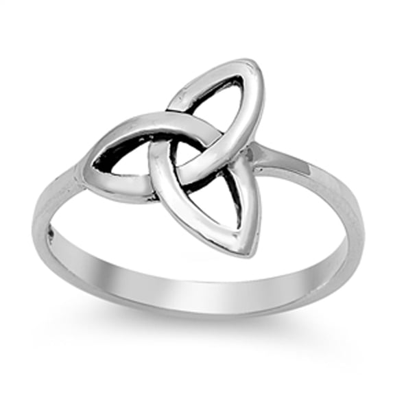 Women's Celtic Triangle Wholesale Ring .925 Sterling Silver Band Jewelry Female Male Unisex Size 5