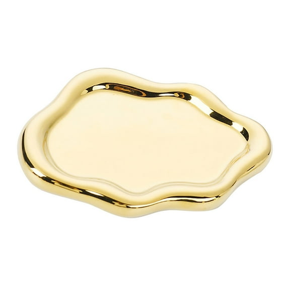 Women's Ceramic Jewelry Tray Jewelry Tray Jewelry Tray Irregular Cloud Shaped Ceramic Tray Watch Key Tray Ring Tray Suitable For Mother's Day/Christmas/Thanksgiving