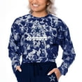 thumbnail image 1 of Women's Certo  Navy Dallas Cowboys Cropped Long Sleeve T-Shirt, 1 of 2