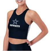 Women's Certo  Navy Dallas Cowboys Crosstown Long Line Sports Bra