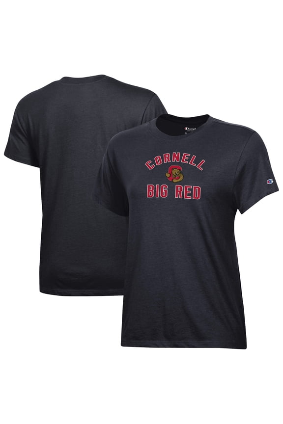 Women's Champion  Black Cornell Big Red Core T-Shirt