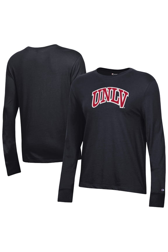 Women's-Champion  Black UNLV Rebels Core Long Sleeve T-Shirt