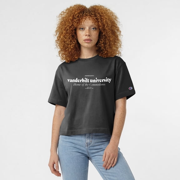 Women's Champion Black Vanderbilt Commodores Home Wordmark T-Shirt