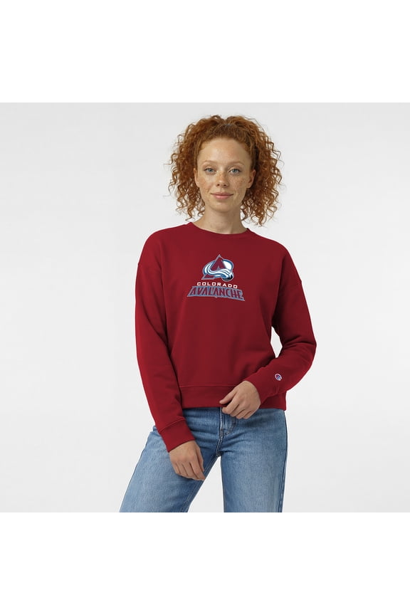 Women's Champion  Burgundy Colorado Avalanche Wordmark Lockup Powerblend Sweatshirt