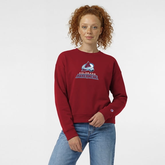 Women's Champion Burgundy Colorado Avalanche Wordmark Lockup Powerblend Sweatshirt