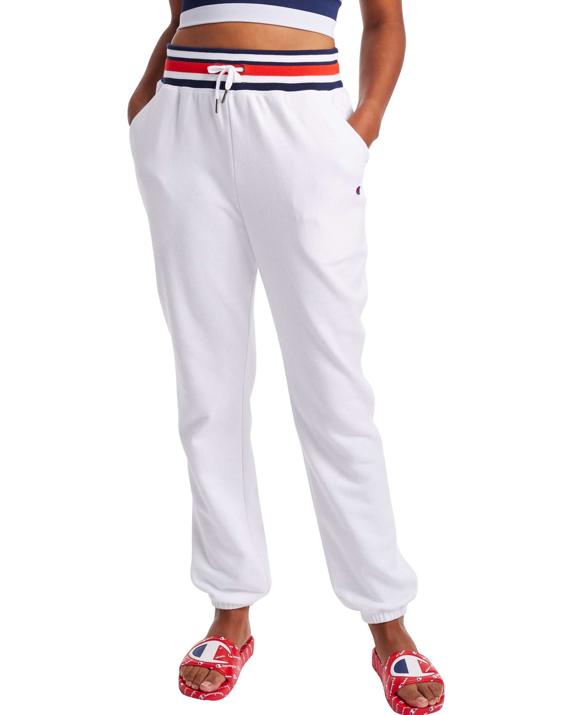 Champion Women's Campus French Terry Sweatpants, Cotton Pants, Women's  Drawstring Sweatpants, 29