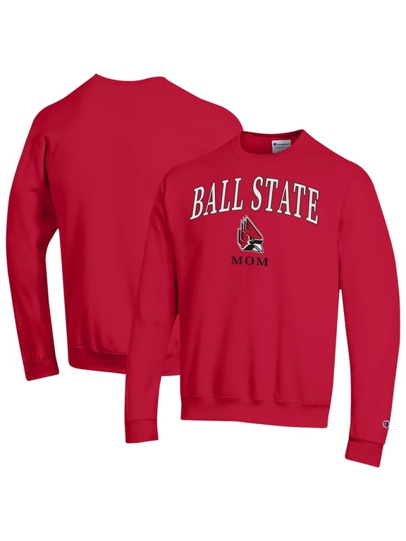Women's Champion Cardinal Ball State Cardinals Arch Mom Eco Powerblend Sweatshirt