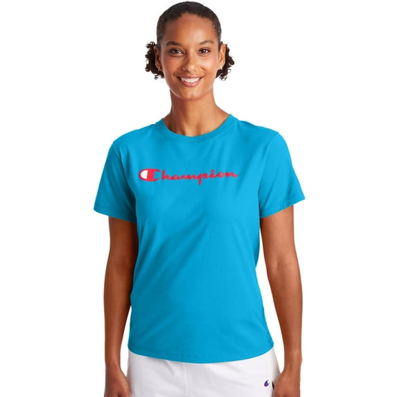 Women's Champion Classic Tee Deep Blue Water M