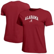 Womens Champion Crimson Alabama Crimson Tide Arched Over Logo T-Shirt
