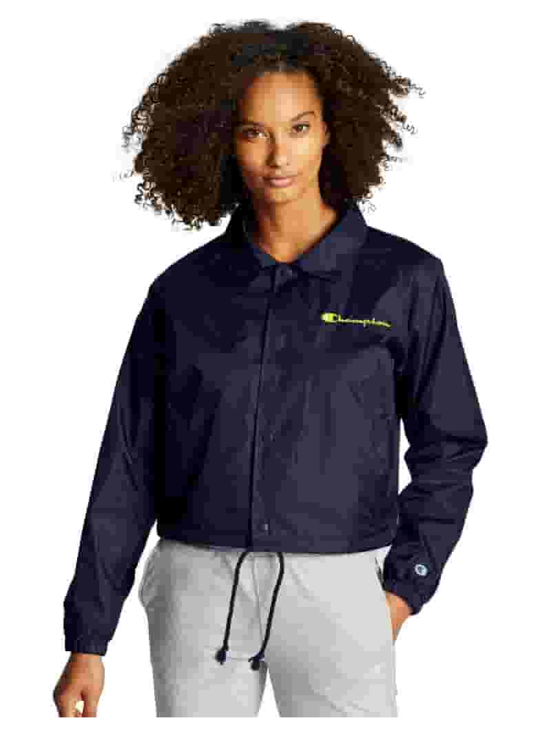 Coach Jacket Women's Champion Windbreaker Sporty Jacket