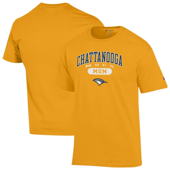 Women's Champion Gold Tennessee Chattanooga Mocs Mom Pill Box Jersey T-Shirt