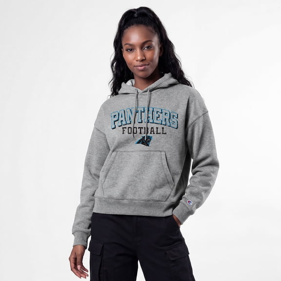 Women's Champion Gray Carolina Panthers Triumph Tri-Blend Hoodie