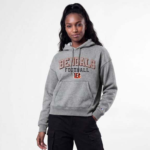 Women's Champion Gray Cincinnati Bengals Triumph Tri-Blend Hoodie