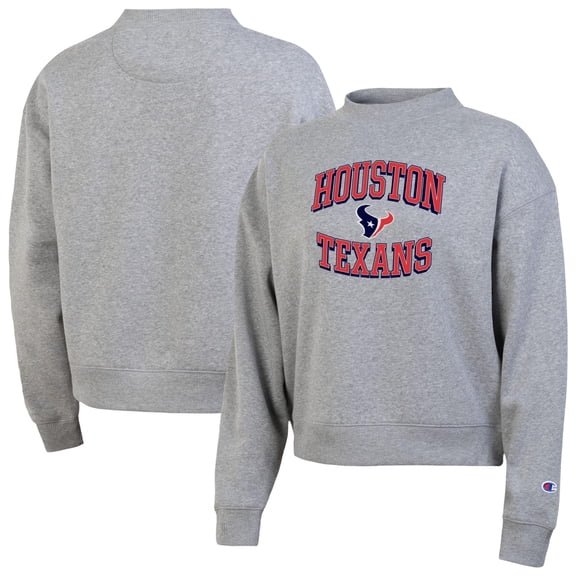 Women's Champion Gray Houston Texans Triumph Tri-Blend Sweatshirt